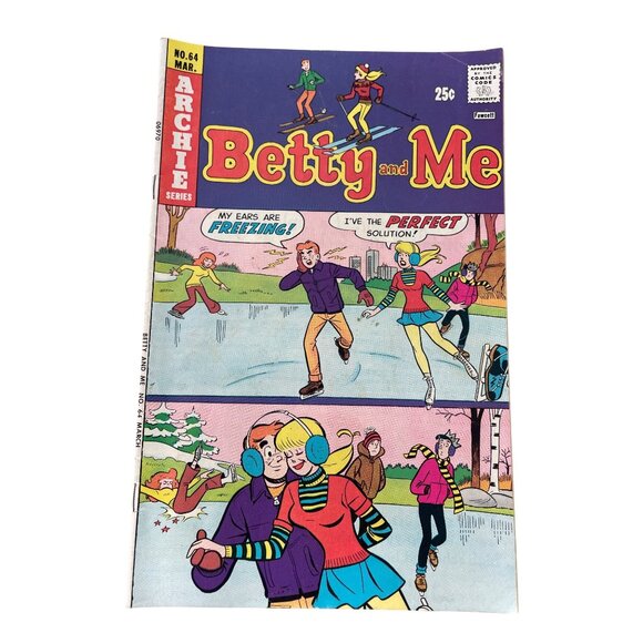 Archie Series Betty And Me #64 March 1975 Comics Vintage Issue Bagged Boarded - Picture 1 of 6